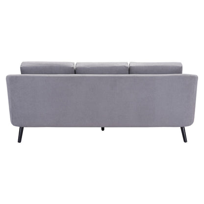 Modway Furniture 79" Gray Polyester Sofa with Stylish Black Legs - Luxurious Comfort & Contemporary Design for Any Room - 396462-HOMEROOTS
