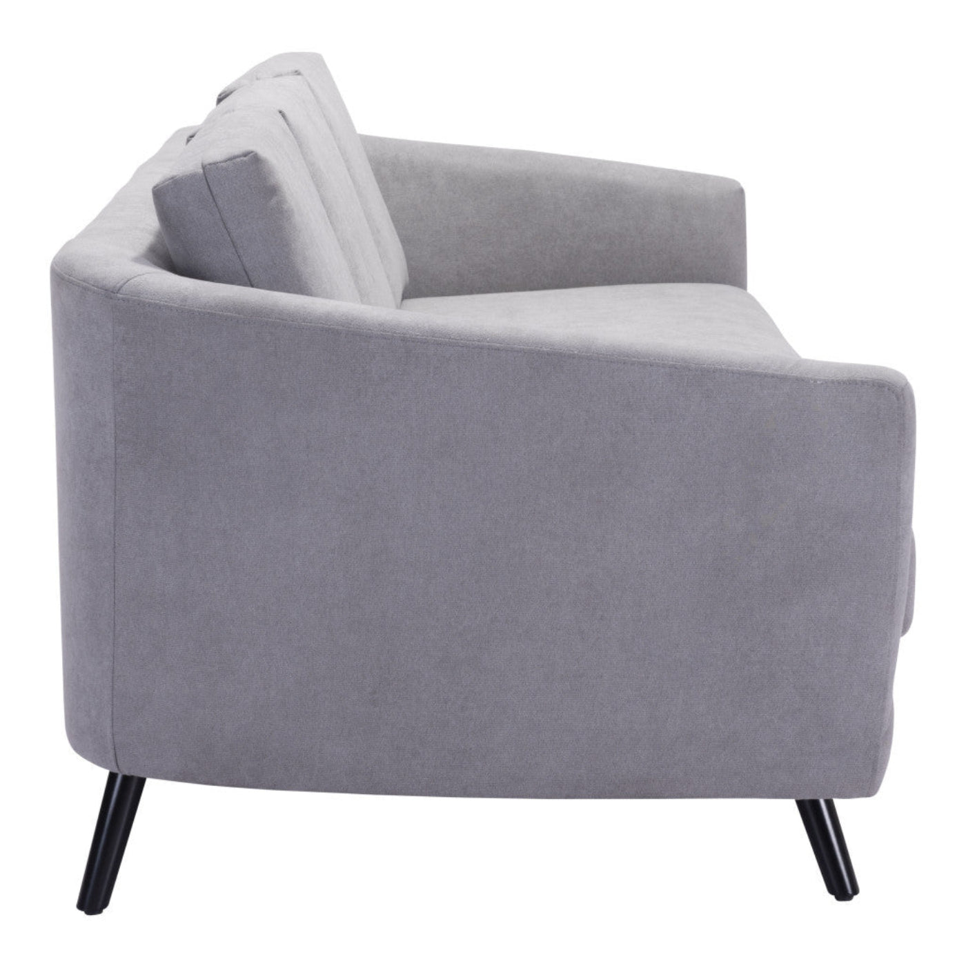 Modway Furniture 79" Gray Polyester Sofa with Stylish Black Legs - Luxurious Comfort & Contemporary Design for Any Room - 396462-HOMEROOTS