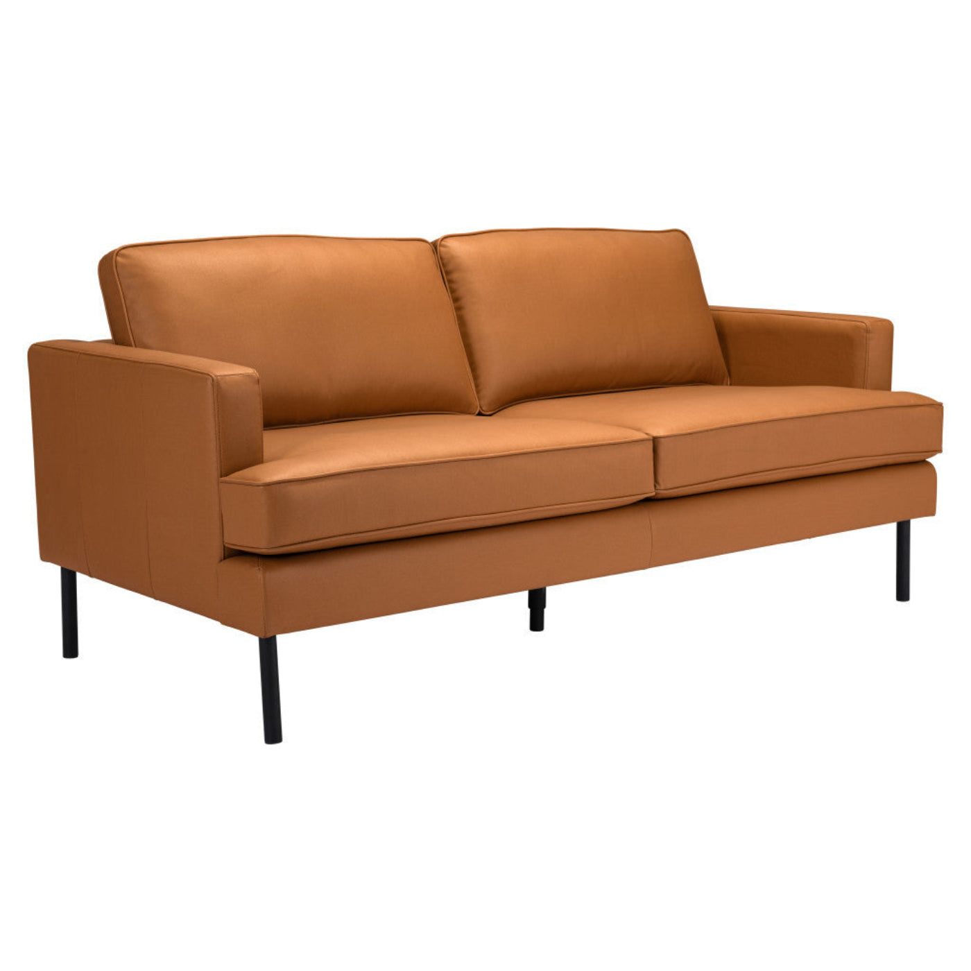 Modway Furniture 72" Brown Polyester Sofa with Chic Black Legs – Luxurious Design & Ultimate Comfort for Your Home - 396466-HOMEROOTS