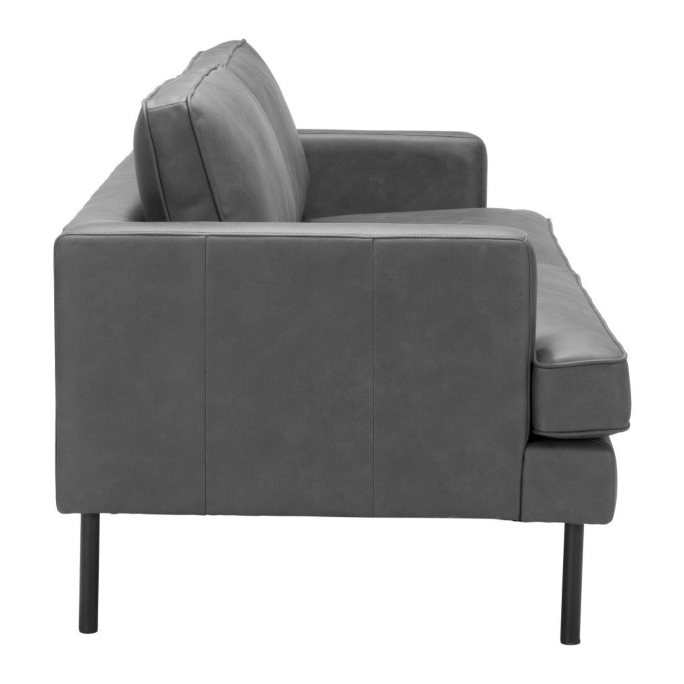Modway Furniture 72" Gray Polyester Sofa with Chic Black Legs - Stylish Comfort for Modern Living Spaces! - 396467-HOMEROOTS