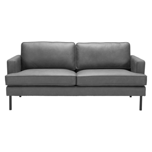 Modway Furniture 72" Gray Polyester Sofa with Chic Black Legs - Stylish Comfort for Modern Living Spaces! - 396467-HOMEROOTS
