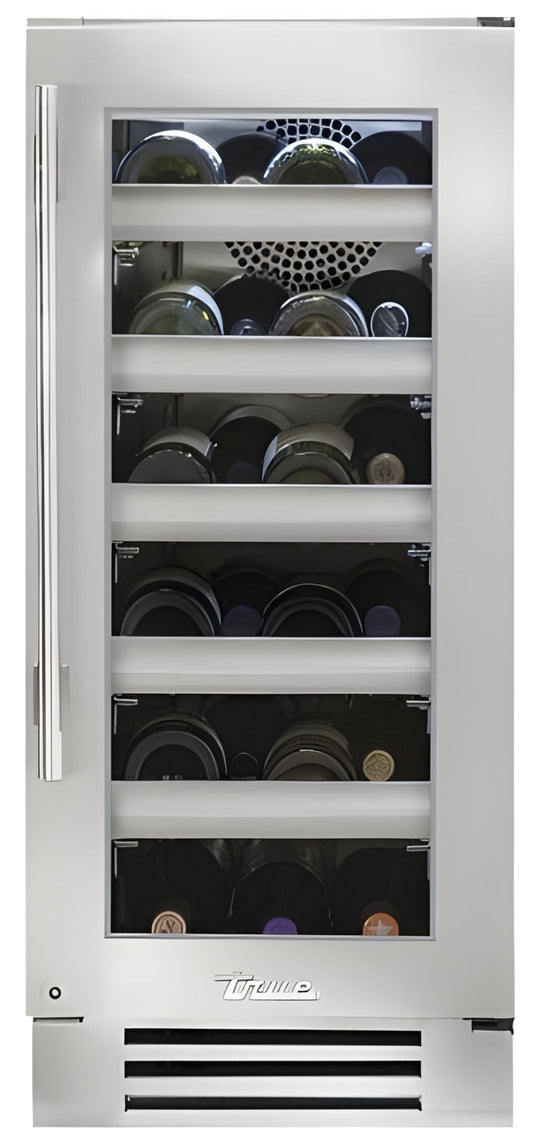 True Refrigeration: 15" Single Zone Wine Cabinet - TWC-15-L-SG-C