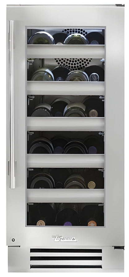 True Refrigeration: 15" Single Zone Wine Cabinet - TWC-15-L-SG-C