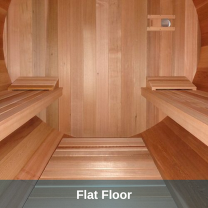 Dundalk LeisureCraft Clear Red Cedar Barrel Sauna - DLCRCBS-666KW