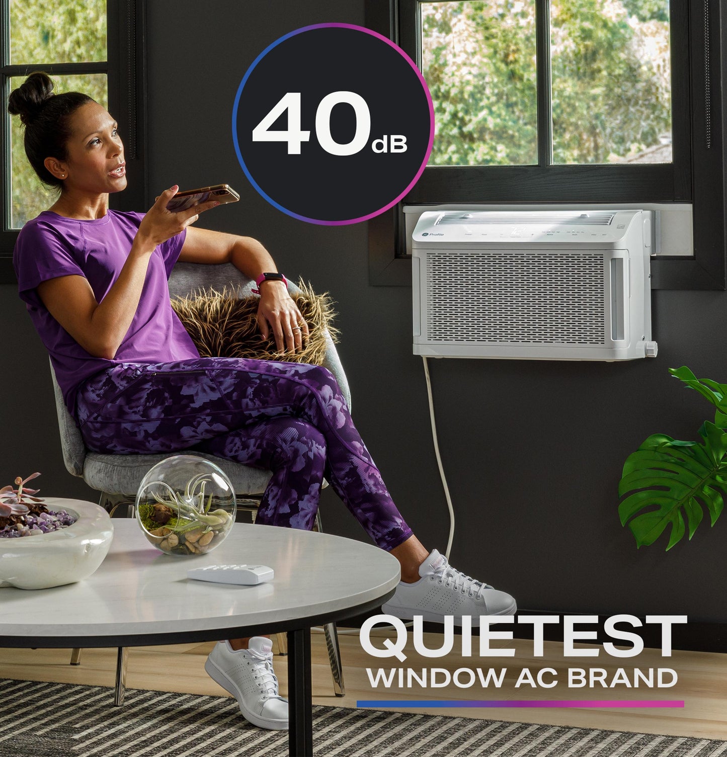 GE APPLIANCES 12,200 BTU Smart Window AC for Large Rooms – PHNT12CC-KT