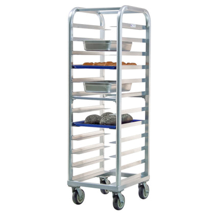 New Age 4340 Lifetime Bun Pan Rack, Universal Wide Angle Runners on 5" Spacing - NW4340