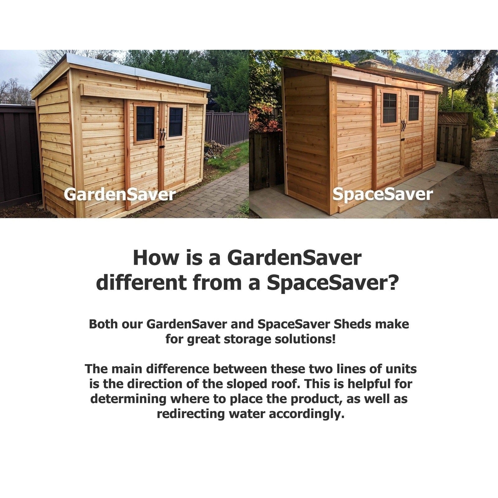 Outdoor Living Today 8'x4' SpaceSaver with Sliding Door - KIT-SS84-SLIDER