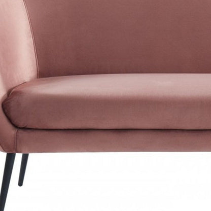 Modway Furniture 75" Coral Sofa with Contemporary Black Legs - Stylish, Comfortable, and Durable Polyester Design - 480909-HOMEROOTS