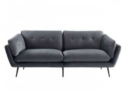 Modway Furniture 84" Luxurious Dark Gray Sofa with Black Legs - Stylish, Comfortable, Perfect for Modern Living Rooms! - 480915-HOMEROOTS