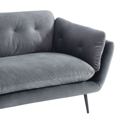 Modway Furniture 84" Luxurious Dark Gray Sofa with Black Legs - Stylish, Comfortable, Perfect for Modern Living Rooms! - 480915-HOMEROOTS