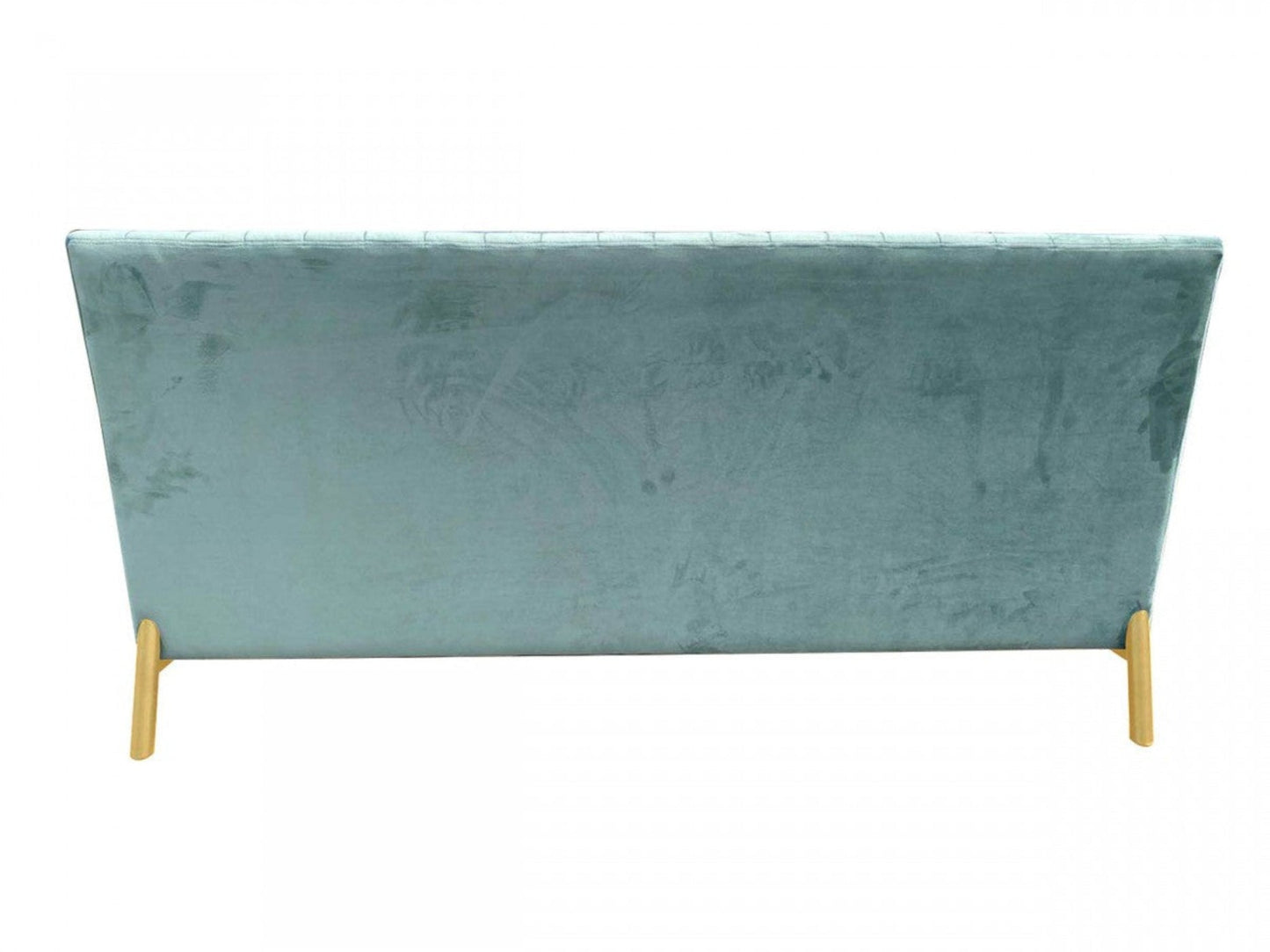 Modway Furniture 71" Light Gray Velvet Sofa with Gold Legs - Modern Armless Design, Soft Comfort, Stylish Accent Piece - 480924-HOMEROOTS