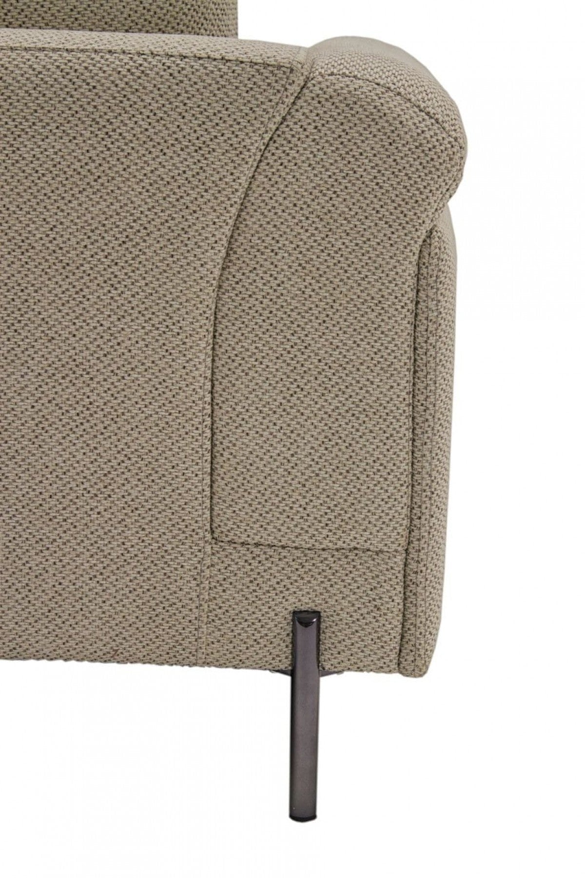 Modway Furniture 84" Beige Sofa with Black Legs - Stylish Comfort, Durable Upholstery & Contemporary Design Centerpiece - 480929-HOMEROOTS