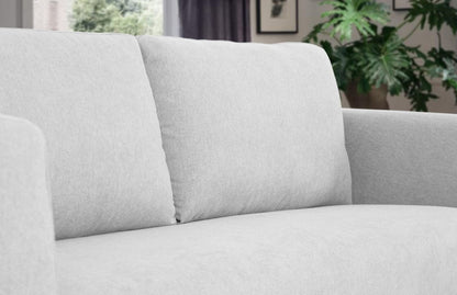 Modway Furniture 87" Light Gray Sofa with Contemporary Black Legs - Comfortable, Stylish, and Family-Friendly Design - 480931-HOMEROOTS
