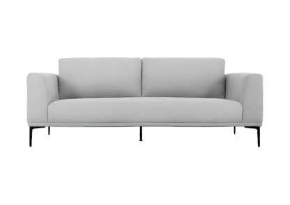 Modway Furniture 87" Light Gray Sofa with Contemporary Black Legs - Comfortable, Stylish, and Family-Friendly Design - 480931-HOMEROOTS