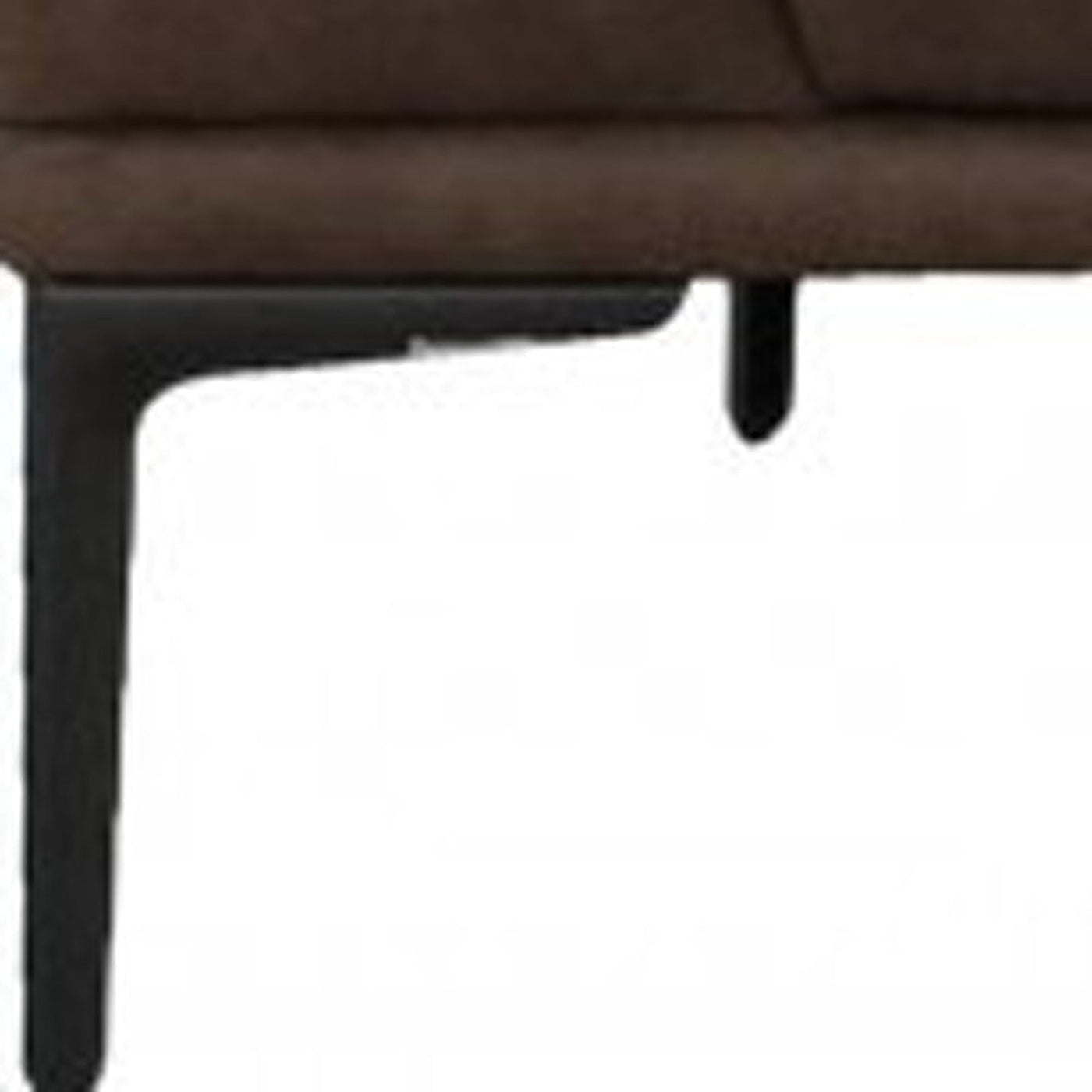 Modway Furniture 87" Luxurious Brown Sofa with Black Metal Legs, Soft Polyester Upholstery, and Removable Cushions - 480933-HOMEROOTS