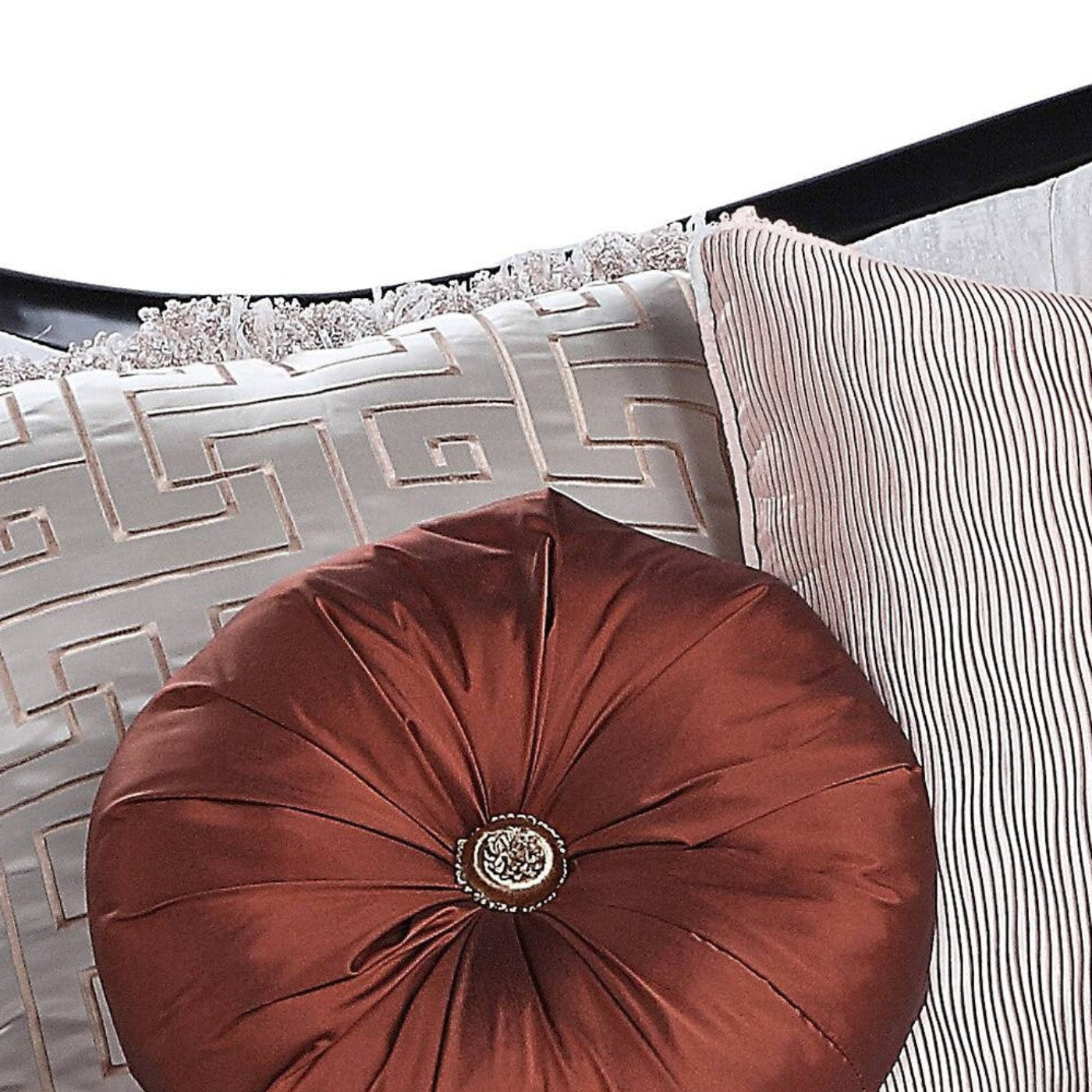 Modway Furniture 86" Beige Sofa with Stylish Black Legs & Toss Pillows - Comfortable, Durable, and Chic Design - 491041-HOMEROOTS