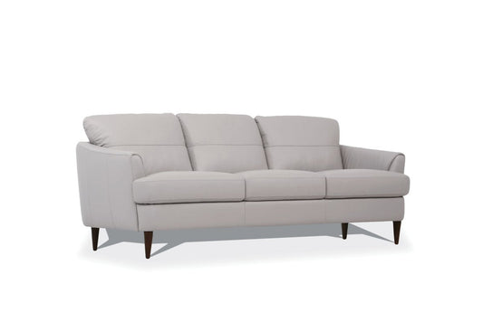 Modway Furniture 83" Pearl Leather Sofa with Black Legs - Luxuriously Comfortable, Elegant Design, Built to Last - 491280-HOMEROOTS