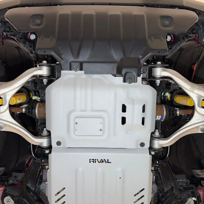 RIVAL Aluminum Engine Skid Plate 2024+ Ford Ranger, Raptor | 2021+ Ford Bronco 2Door 4Door - 2333.1885.1.6