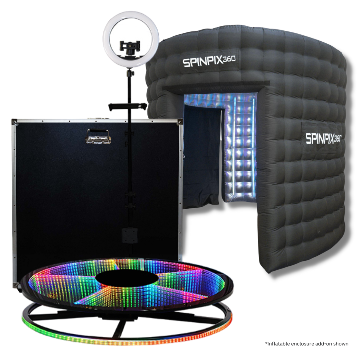 SpinPix360 RAL-7 39" Automatic 360 Photo Booth with 3 Year Warranty Coverage
