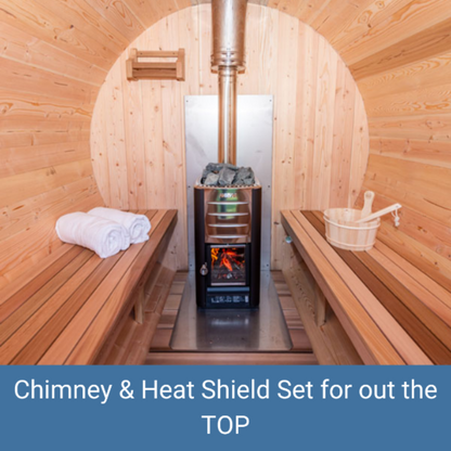 Dundalk LeisureCraft Canadian Timber Serenity 3-4 Person Barrel Sauna CTC2245W - CTC2245W-NH