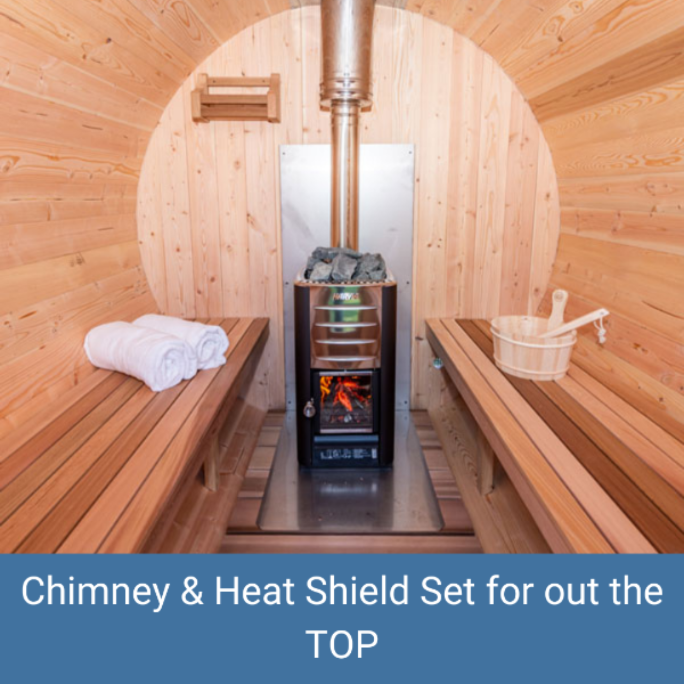 Dundalk LeisureCraft Canadian Timber Tranquility 4-5 Person Barrel Sauna CTC2345 - CTC2345-NH