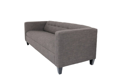 Modway Furniture 80" Charcoal Polyester Sofa with Sleek Black Legs - Luxurious Comfort & Contemporary Design Upgrade - 530467-HOMEROOTS