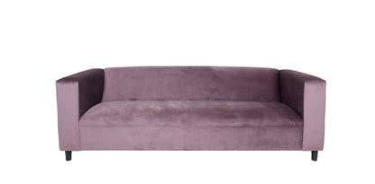 Modway Furniture 72" Lavender Velvet Sofa with Chic Black Legs - Soft, Stylish Comfort for Contemporary Living Spaces - 530475-HOMEROOTS