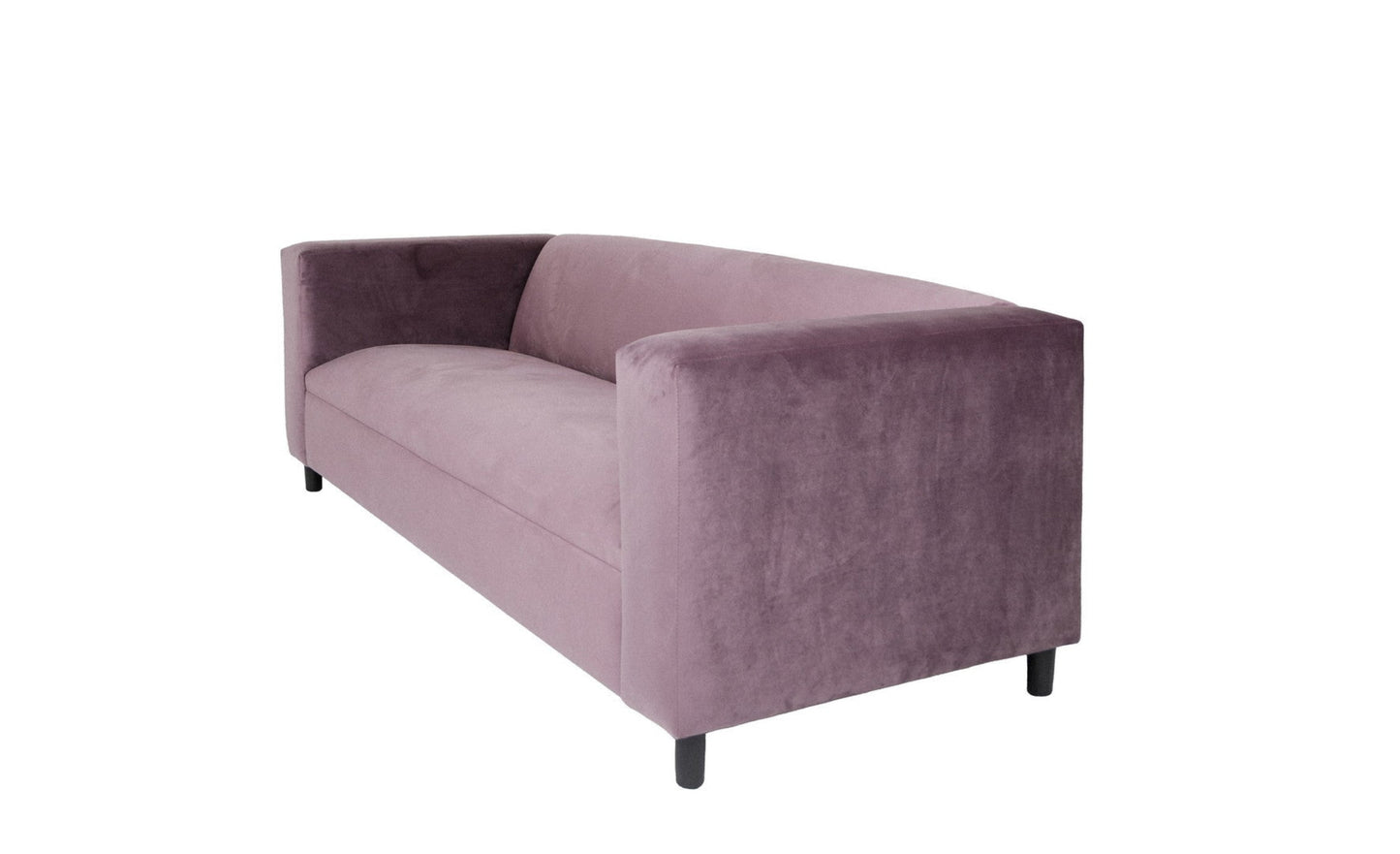 Modway Furniture 72" Lavender Velvet Sofa with Chic Black Legs - Soft, Stylish Comfort for Contemporary Living Spaces - 530475-HOMEROOTS
