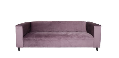 Modway Furniture 72" Lavender Velvet Sofa with Chic Black Legs - Soft, Stylish Comfort for Contemporary Living Spaces - 530475-HOMEROOTS