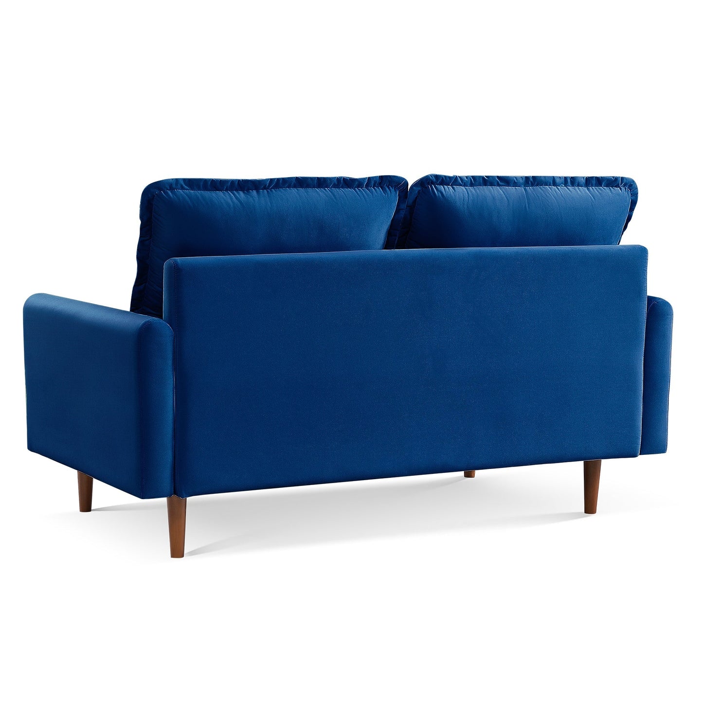 Modway Furniture 543722 Luxurious 69" Blue Velvet Sofa with Dark Brown Legs - Comfortable, Stylish & Durable Design - 543722-HOMEROOTS