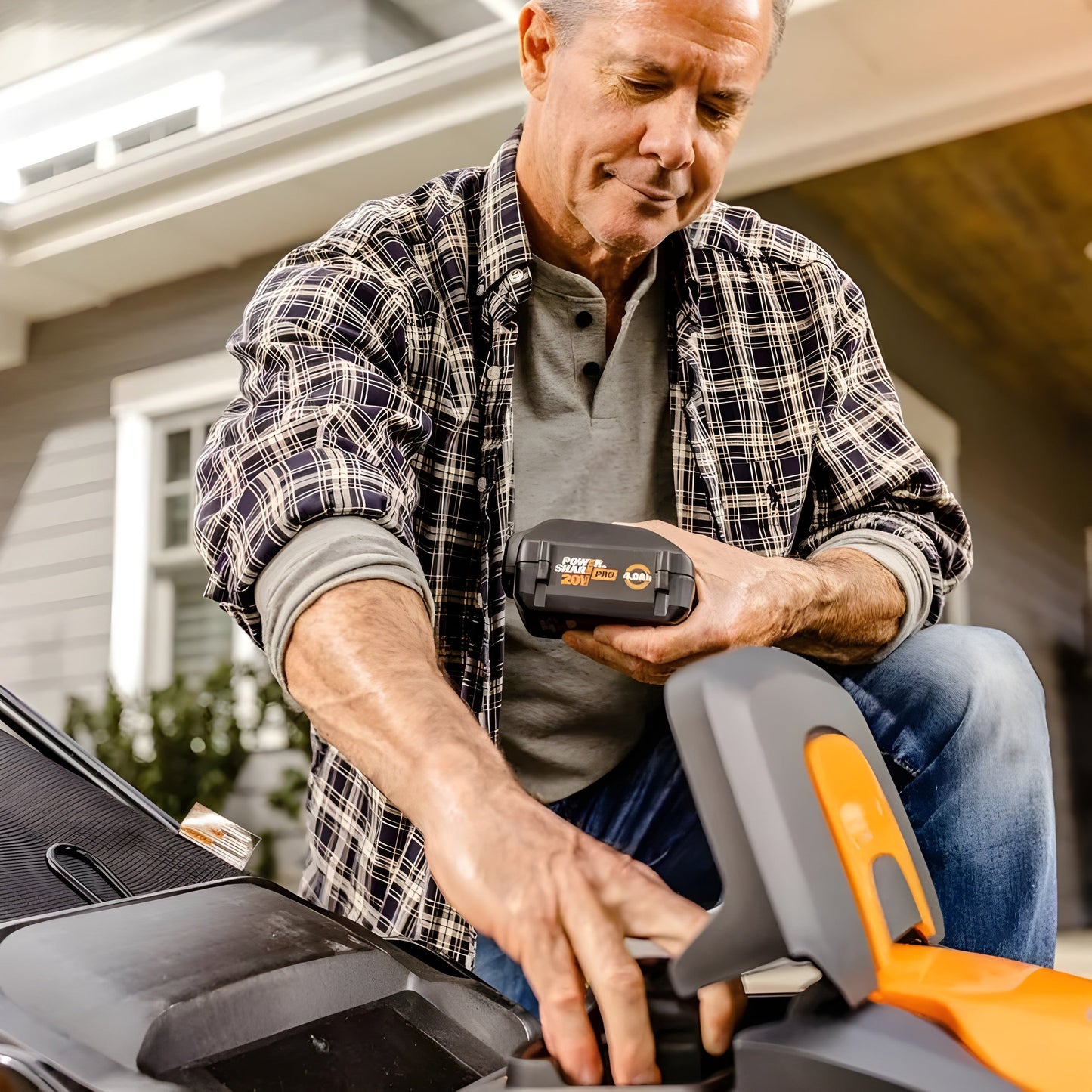 Worx  Cordless 40V Nitro Power Share 20" Push Lawn Mower - WG751.3