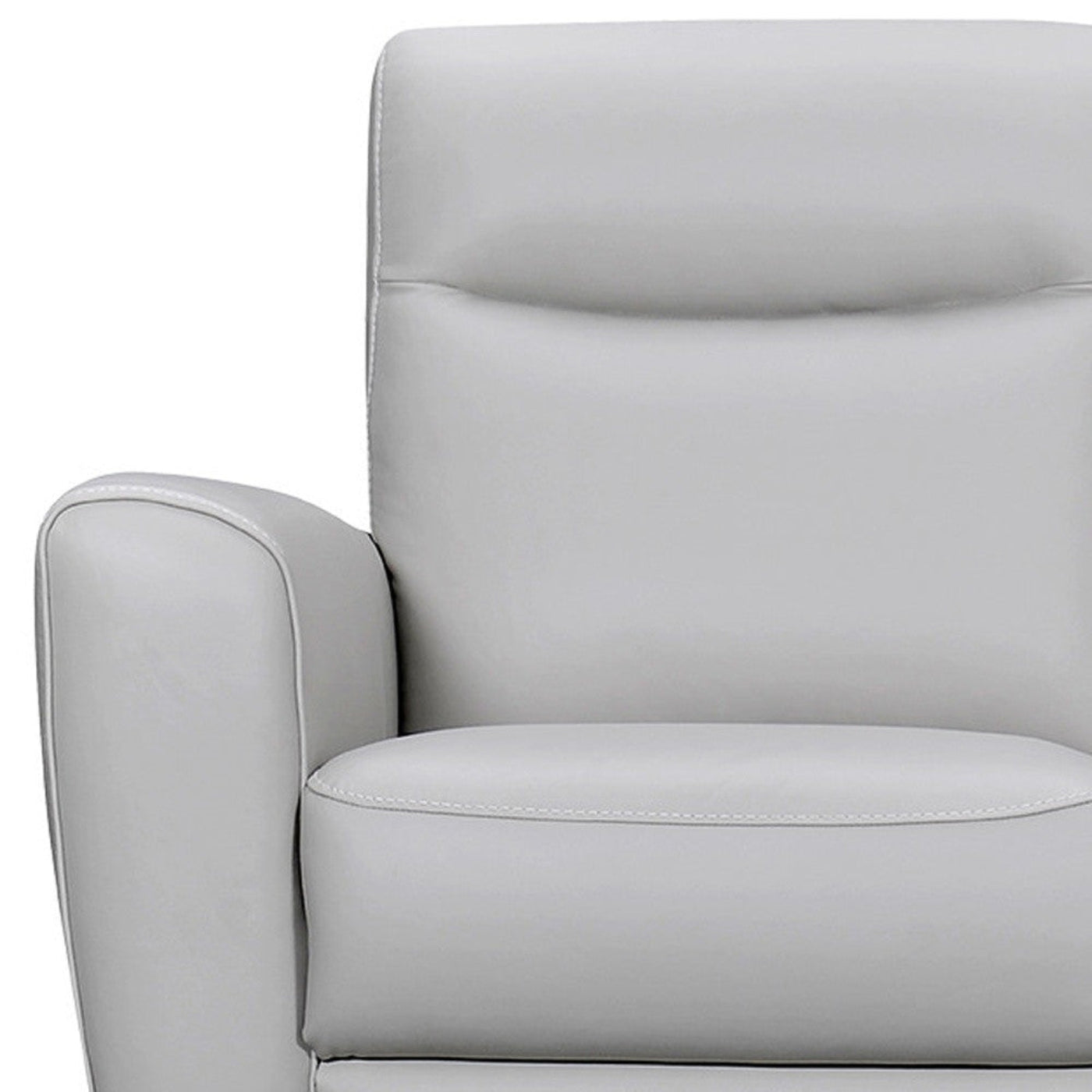 Modway Furniture 83" Gray Leather Sofa - Luxurious Comfort with Elegant Brown Legs for Stylish Living Rooms - 546406-HOMEROOTS