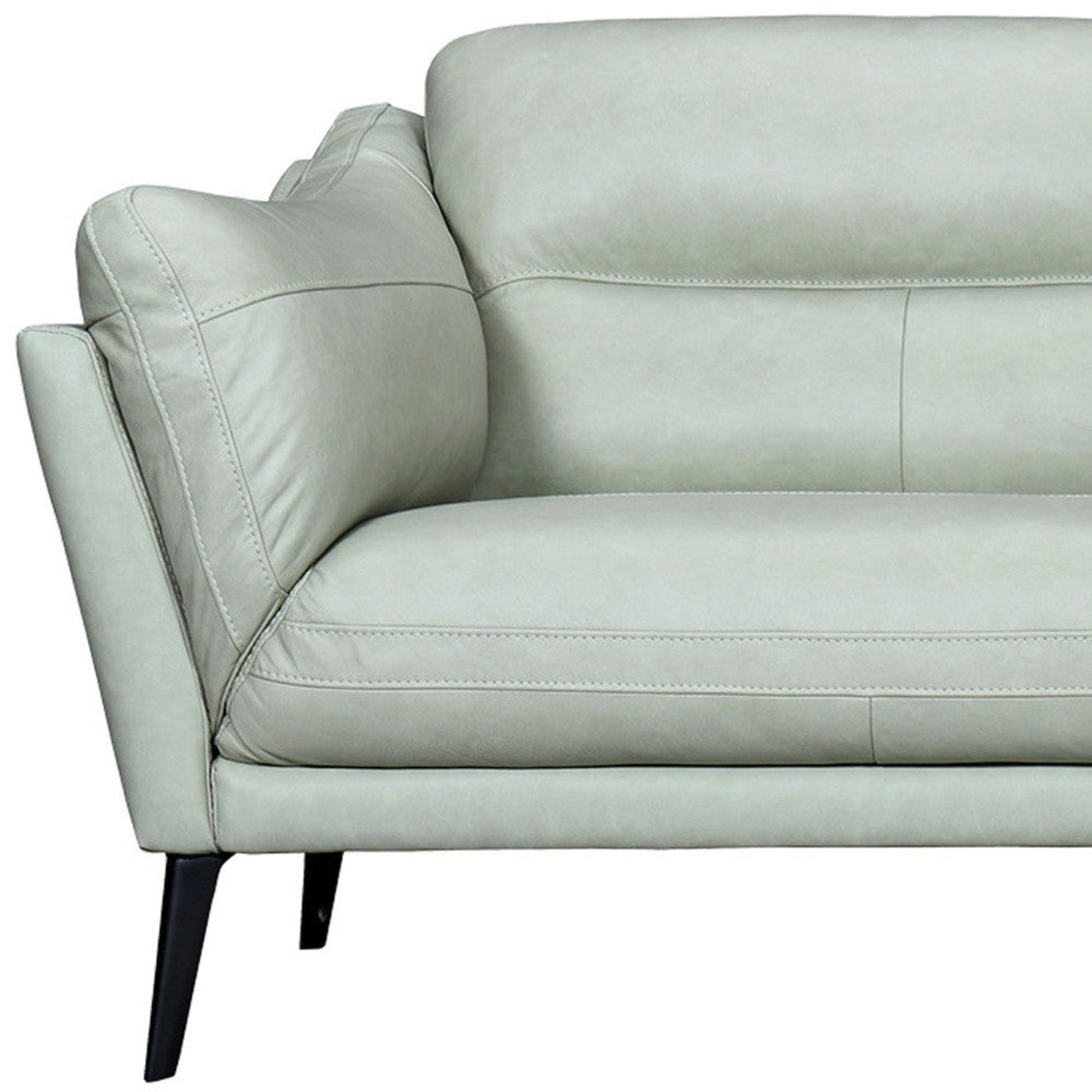 Modway Furniture 87" Mint Green Leather Sofa with Black Legs - Luxurious Comfort, Elegant Design & Strong Support! - 546413-HOMEROOTS