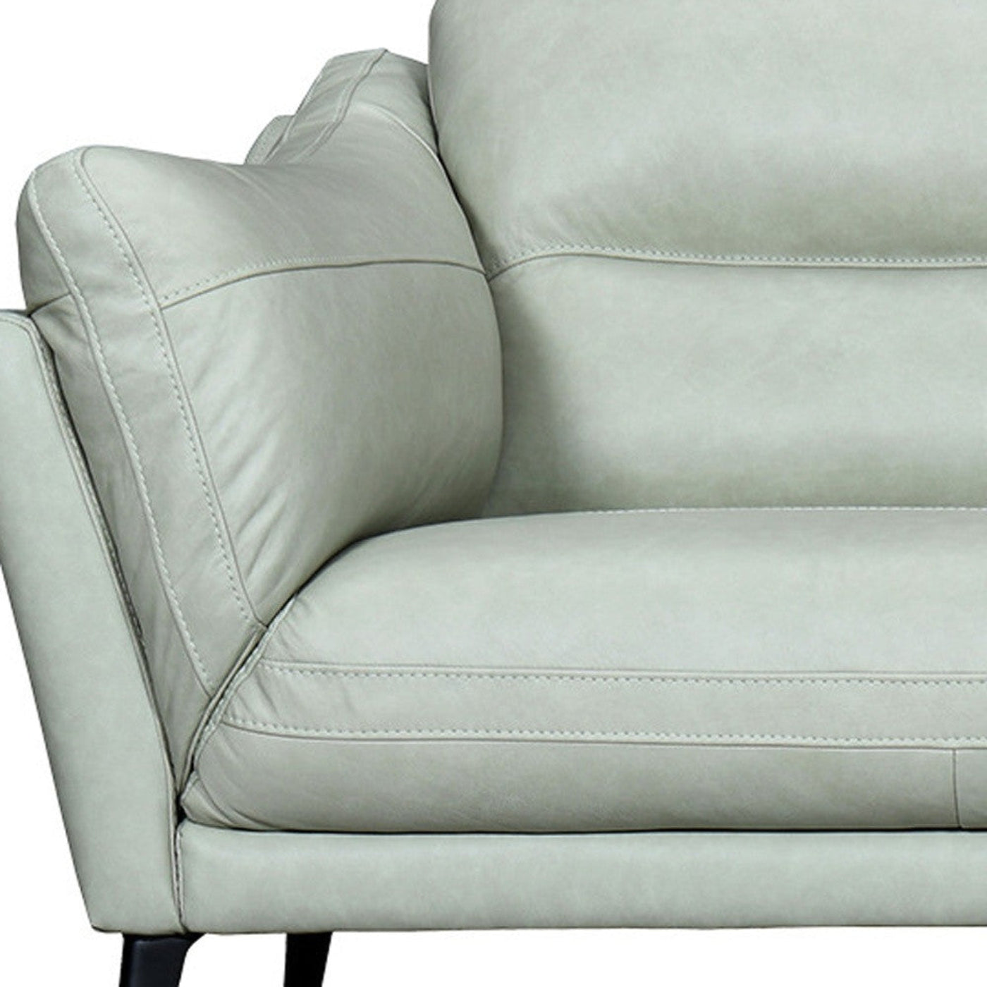 Modway Furniture 87" Mint Green Leather Sofa with Black Legs - Luxurious Comfort, Elegant Design & Strong Support! - 546413-HOMEROOTS