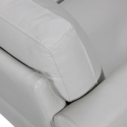 Modway Furniture 82" Luxurious Light Slate Gray Leather Sofa with Elegant Brown Legs – Stylish Comfort & Support - 546415-HOMEROOTS