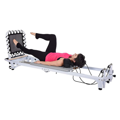 Stamina Products AeroPilates Precision Series Reformer Machine for Home Exercise Workouts, White -226529