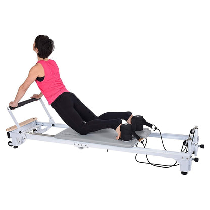 Stamina Products AeroPilates Precision Series Reformer Machine for Home Exercise Workouts, White -226529