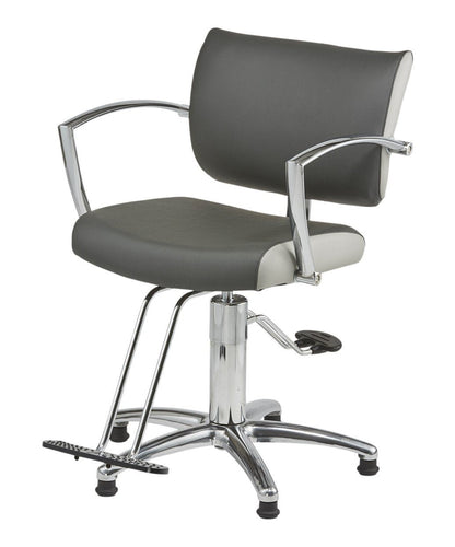 Pibbs Rosa Hydraulic Styling Chair w/1675 Base & T-Footrest Pibbs - 5801