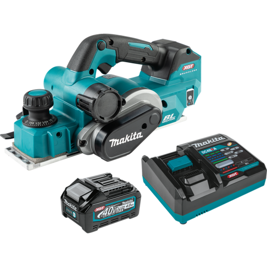 Makita 40V max XGT Brushless Cordless 3‑1/4" Planer Kit, AWS Capable  - GPK01M1