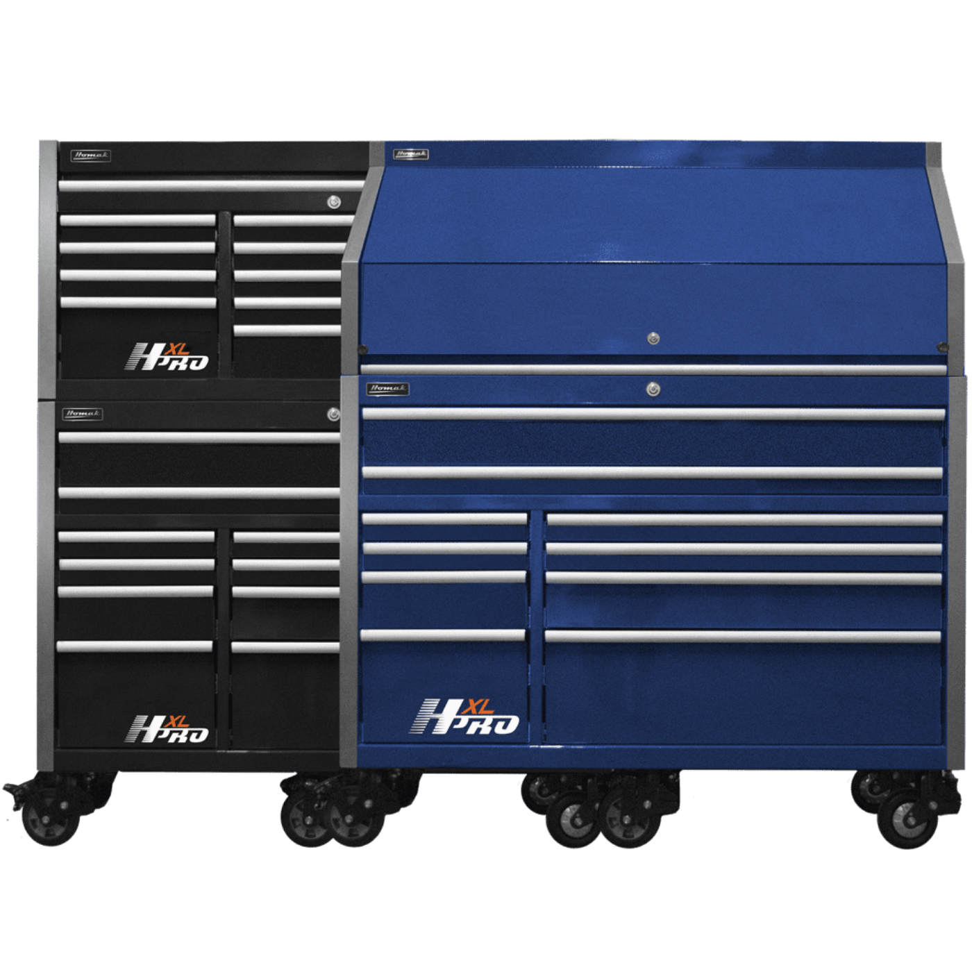 Homak  60” Big Dawg HXL Pro Series Roller Cabinet with Stainless Steel Top - HX04060111