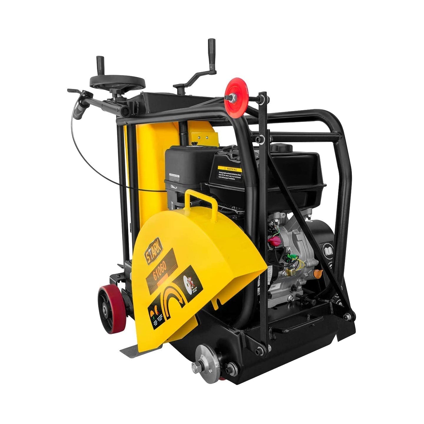 Stark USA 13HP Walk Behind Concrete Floor Cut Off Saw 18" Blade w/ Water Tank - 61060