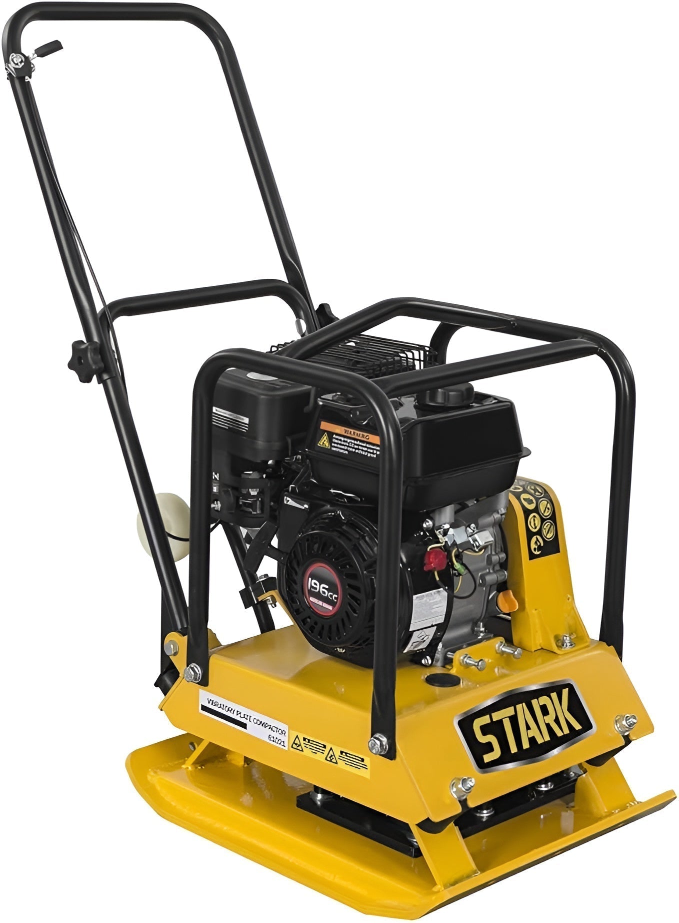 Stark USA 6.5hp Walk-Behind Vibration Plate Compactor 2248lbs 196cc EPA Engine - KIT61021