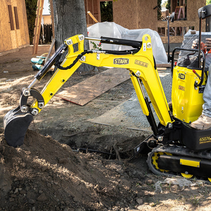 Stark USA 10HP Mini Excavator Hydraulic Digger 306cc Gas Engine Tracked Crawler - 65076