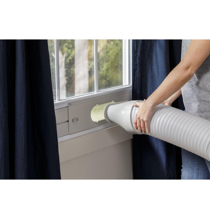 GE APPLIANCES APFD06JASW GE(R) 6,100 BTU Portable Air Conditioner with Dehumidifier and Remote, White - APFD06JASW-KT