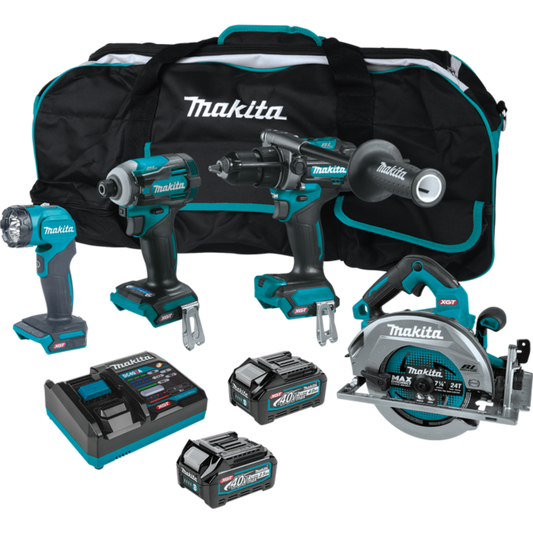 Makita 40V Max XGT️ Brushless Cordless 4 Pc. Combo Kit (2.5Ah/4.0Ah) -  GT400M1D1