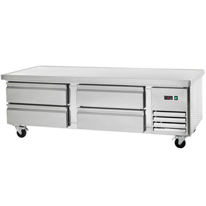 Arctic Air ARCB72 72" Four Drawer Refrigerated Chef Base - ARCB72