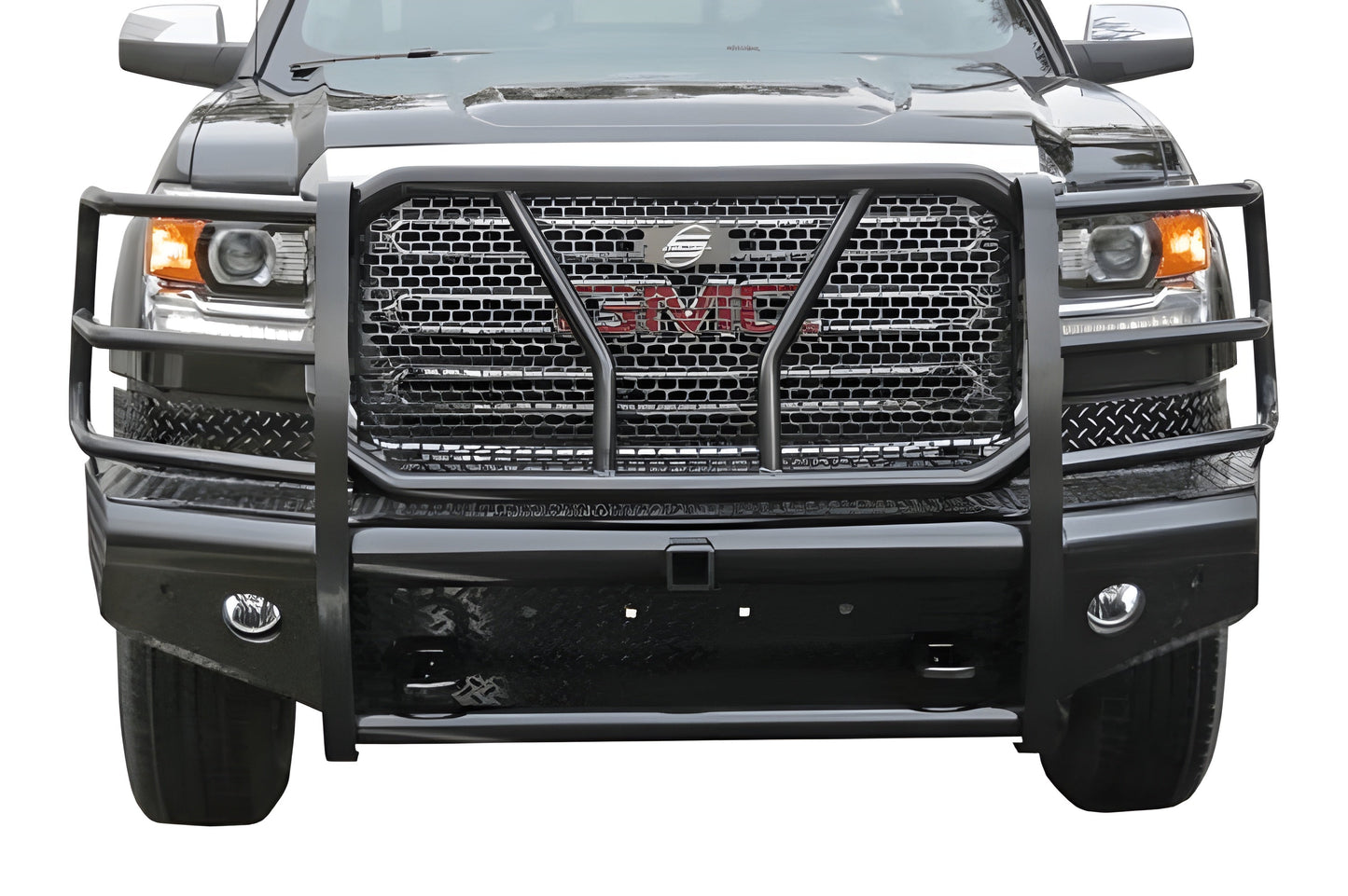 Steelcraft GMC Sierra 2500/3500 2015-2019 HD Replacement Front Bumper With Grille Guard Hitch Receiver - HD10460R