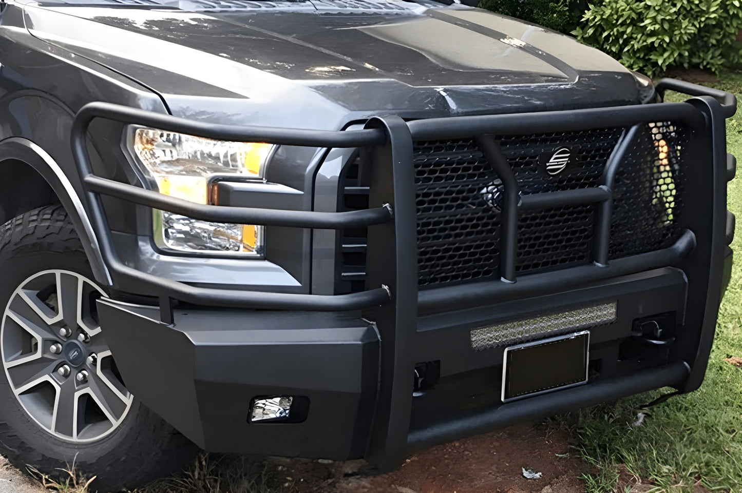 Steelcraft Elevation HD Front Bumper Ford F150 2015-2017 Supports Front Emblem Camera & Adaptive Cruise Control - 60-11410CC