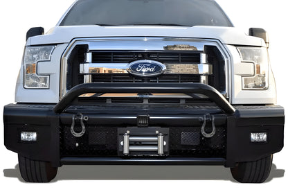 Steelcraft Ford F150 2018-2020 HD Bullnose Front Bumper Winch Ready With Hoop - 55-11420