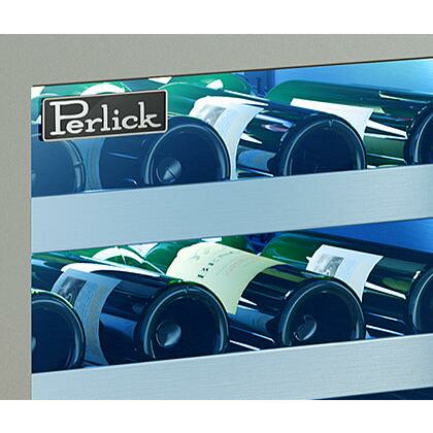 Perlick 24" Dual Zone Wine Reserve with 32 Bottle Capacity,  Panel Ready Glass Door - HP24DO-4-4